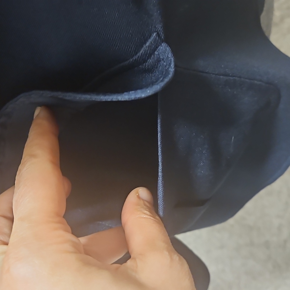 Le Suit Belted Navy Blue Blazer - Picture 4 of 12
